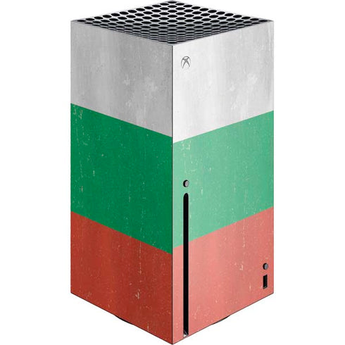 Bulgarian Flag Distressed Xbox Series X Skins